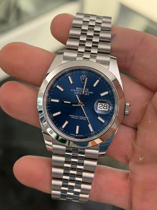 Rolex Datejust 41 41mm NUOVO 2025 Italia Jubilee quadrante blu full set con documenti e scatola