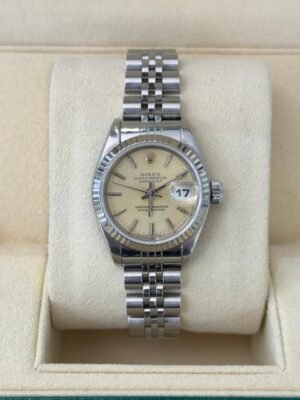 Rolex Lady-Datejust 26mm del 1996 Jubile ghiera oro bianco full set top condition con documenti