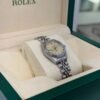 Rolex Lady-Datejust 26mm del 1996 Jubile ghiera oro bianco full set top condition con documenti