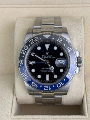 Rolex GMT-Master II Batman del 2014 card bicolore full set top condition con documenti e scatola