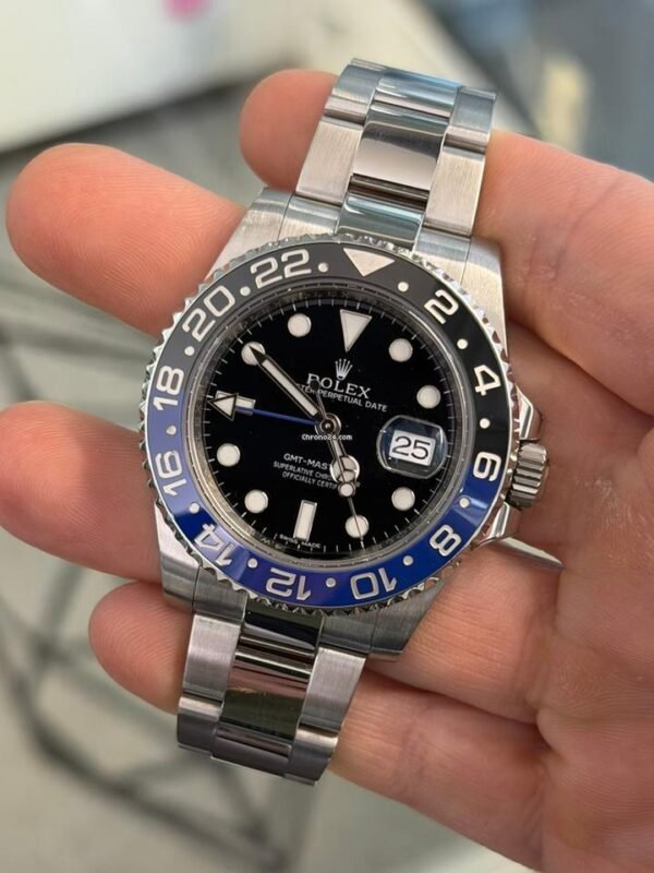 Rolex GMT-Master II Batman del 2014 card bicolore full set top condition con documenti e scatola