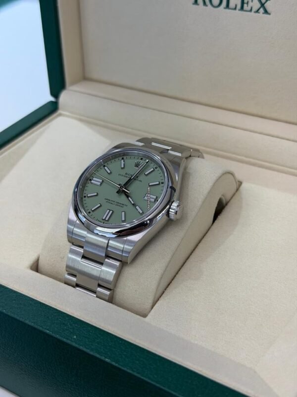 Rolex Oyster Perpetual Stainless Dial 41mm PISTACCHIO NUOVO 2026 Marzo full set con documenti