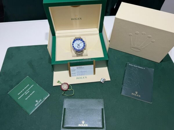 Rolex Yacht-Master II 44mm blue del 2013 full set top condition con documenti e scatola