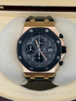 Audemars Piguet Royal Oak Offshore Chronograph rose gold del 2006 gommino full set top condition con documenti