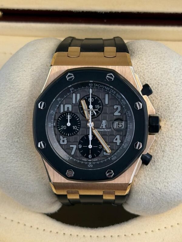Audemars Piguet Royal Oak Offshore Chronograph rose gold del 2006 gommino full set top condition con documenti