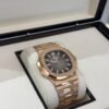 Patek Philippe Nautilus rose gold del 2017 chocolate bown full set excellent condition con documenti