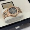 Patek Philippe Nautilus rose gold del 2017 chocolate bown full set excellent condition con documenti