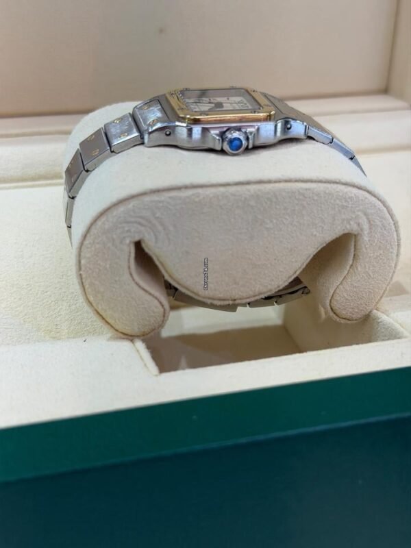 Cartier Santos acciaio oro quadrante champagne top condition movimento automatico