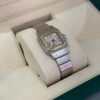 Cartier Santos acciaio oro quadrante champagne top condition movimento automatico