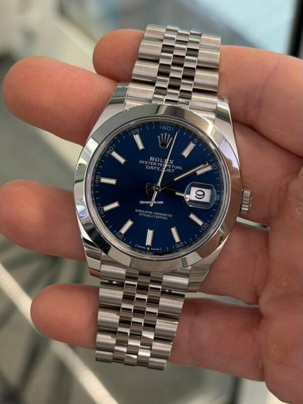 Rolex Datejust 41 41mm NUOVO 2026 Jubilee quadrante blu full set con documenti e scatola Rolex