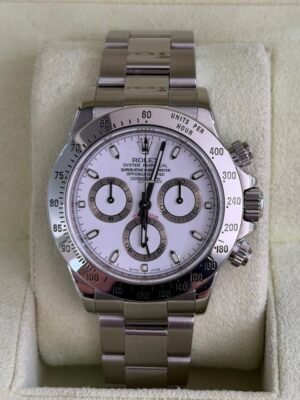 Rolex Daytona Cosmograph bianco white del 2007 full set top condition con documenti e scatola