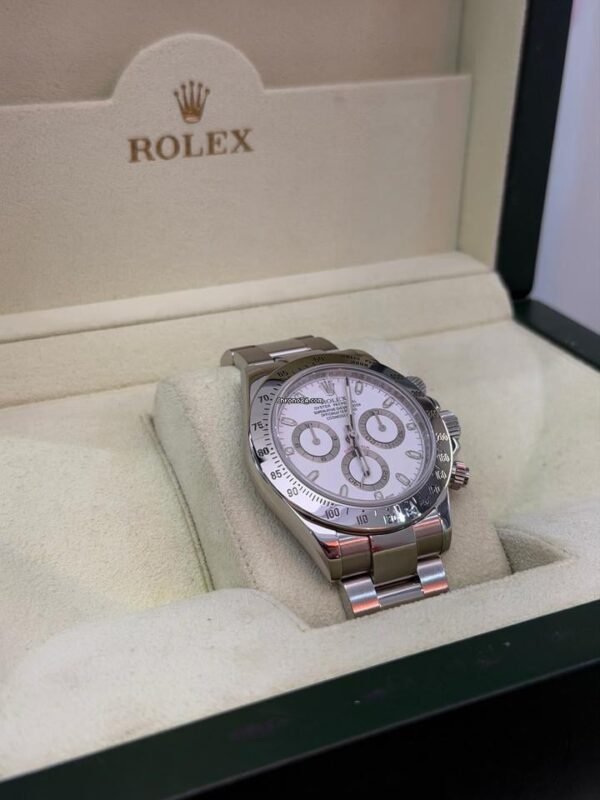 Rolex Daytona Cosmograph bianco white del 2007 full set top condition con documenti e scatola