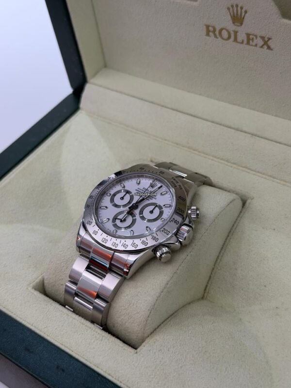 Rolex Daytona Cosmograph bianco white del 2007 full set top condition con documenti e scatola