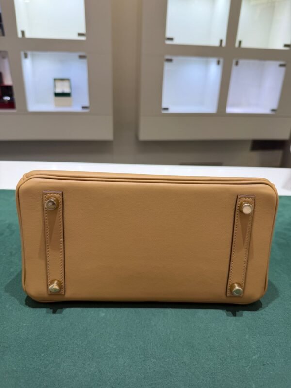 Hermès Birkin 25 veau swift color biscuit biscotto stampa K NUOVA Aprile 2026 hardware dorato full set