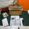 Hermès Birkin 25 veau swift color biscuit biscotto stampa K NUOVA Aprile 2026 hardware dorato full set