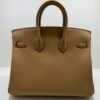 Hermès Birkin 25 veau swift color biscuit biscotto stampa K NUOVA Aprile 2026 hardware dorato full set