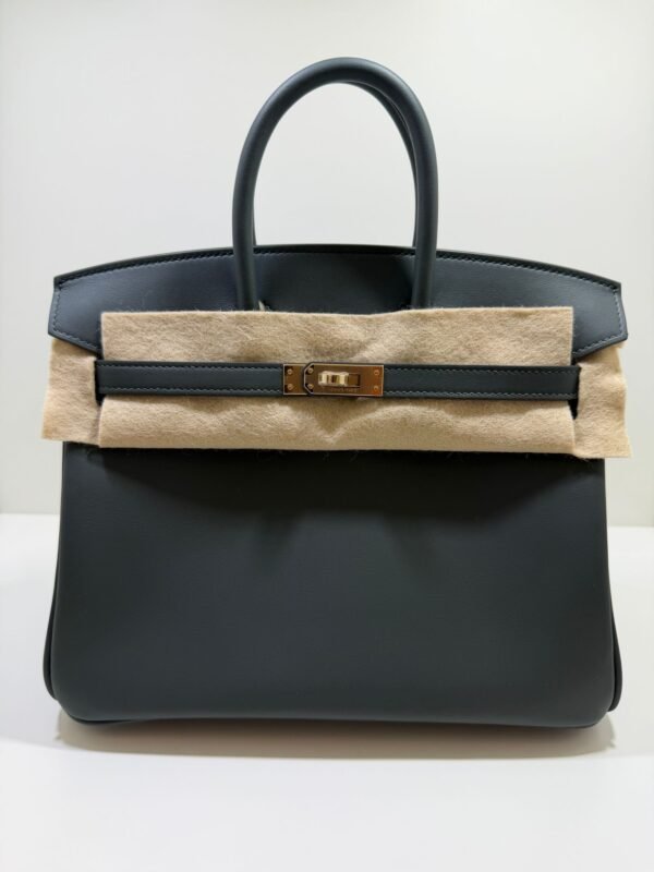 Hermès Birkin 25 veau swift color vert mangrove ( verde scuro - grigio scuro ) stampa K NUOVA Aprile 2026 hardware dorato full set
