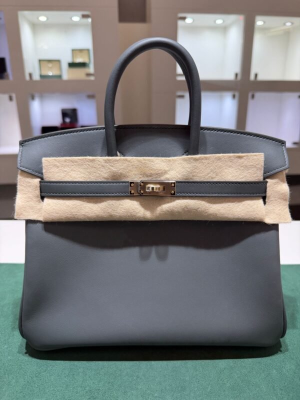 Hermès Birkin 25 veau swift color vert mangrove ( verde scuro - grigio scuro ) stampa K NUOVA Aprile 2026 hardware dorato full set