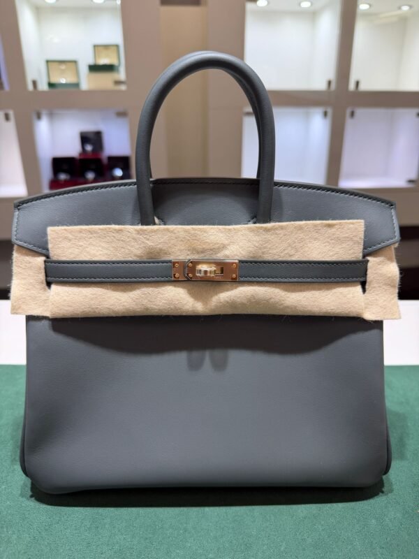 Hermès Birkin 25 veau swift color vert mangrove ( verde scuro - grigio scuro ) stampa K NUOVA Aprile 2026 hardware dorato full set