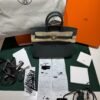 Hermès Birkin 25 veau swift color vert mangrove ( verde scuro - grigio scuro ) stampa K NUOVA Aprile 2026 hardware dorato full set