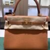 Hermès Kelly 28 retourne NUOVA 2026 seriale G colore gold (marrone) pellame Togo con hardware dorato