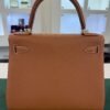 Hermès Kelly 28 retourne NUOVA 2026 seriale G colore gold (marrone) pellame Togo con hardware dorato