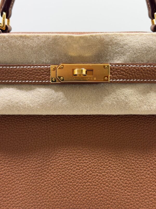 Hermès Kelly 28 retourne NUOVA 2026 seriale G colore gold (marrone) pellame Togo con hardware dorato