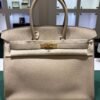 Hermès Birkin 35 veau taurillon clemence NUOVA Novembre 2021 seriale Z color sabbia ( trench) hardware dorato full set con duplicato della  fattura Hermès pellicole stickers ovunque .