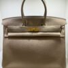 Hermès Birkin 35 veau taurillon clemence NUOVA Novembre 2021 seriale Z color sabbia ( trench) hardware dorato