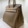 Hermès Birkin 35 veau taurillon clemence NUOVA Novembre 2021 seriale Z color sabbia ( trench) hardware dorato