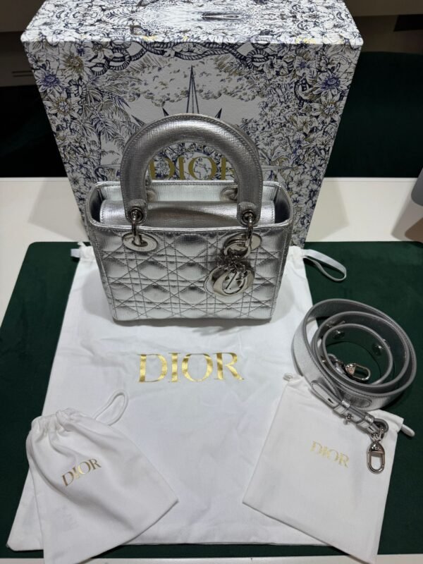 Lady Dior Large – Patent Cannage Black