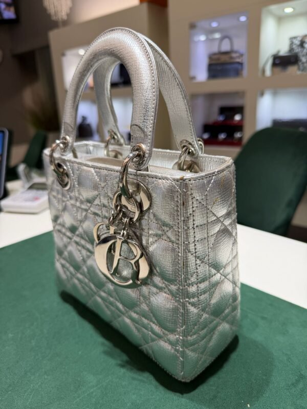 Lady Dior Large – Patent Cannage Black