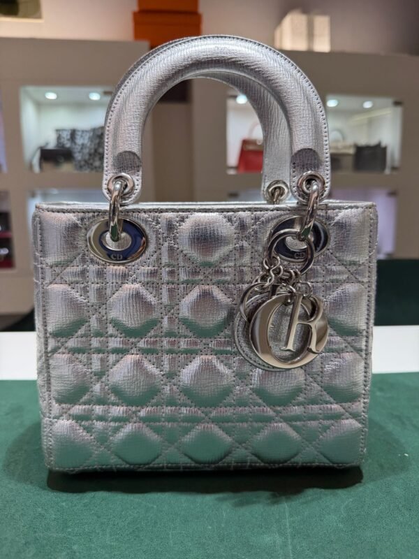 Lady Dior Large – Patent Cannage Black