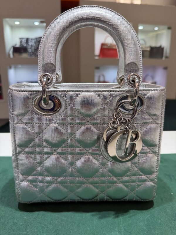 Lady Dior Large – Patent Cannage Black