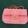 Chanel Classic Flap Bag Tweed rosa multicolor