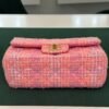 Chanel Classic Flap Bag Tweed rosa multicolor
