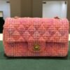 Chanel Classic Flap Bag Tweed rosa multicolor