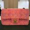 Chanel Classic Flap Bag Tweed rosa multicolor