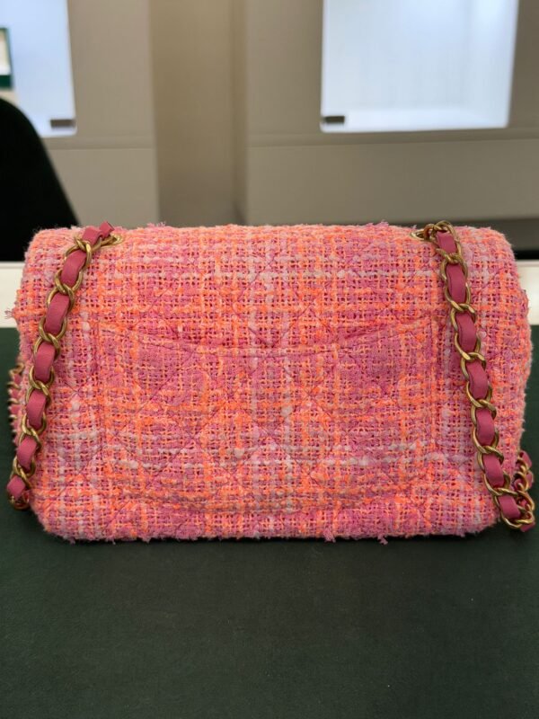 Chanel Classic Flap Bag Tweed rosa multicolor