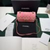 Chanel Classic Flap Bag Tweed rosa multicolor
