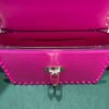 Valentino Garavani Rockstud Shoulder Bag fucsia neon