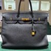 Herm&egrave;s Birkin 40 veau Togo second hand color NOIR ( nero ) hardware dorato con scatola e dustbag
