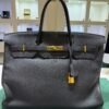 Herm&egrave;s Birkin 40 veau Togo second hand color NOIR ( nero ) hardware dorato con scatola e dustbag