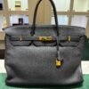 Herm&egrave;s Birkin 40 veau Togo second hand color NOIR ( nero ) hardware dorato con scatola e dustbag