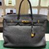 Herm&egrave;s Birkin 40 veau Togo second hand color NOIR ( nero ) hardware dorato con scatola e dustbag