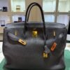 Herm&egrave;s Birkin 40 veau Togo second hand color NOIR ( nero ) hardware dorato con scatola e dustbag