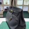 Herm&egrave;s Birkin 40 veau Togo second hand color NOIR ( nero ) hardware dorato con scatola e dustbag