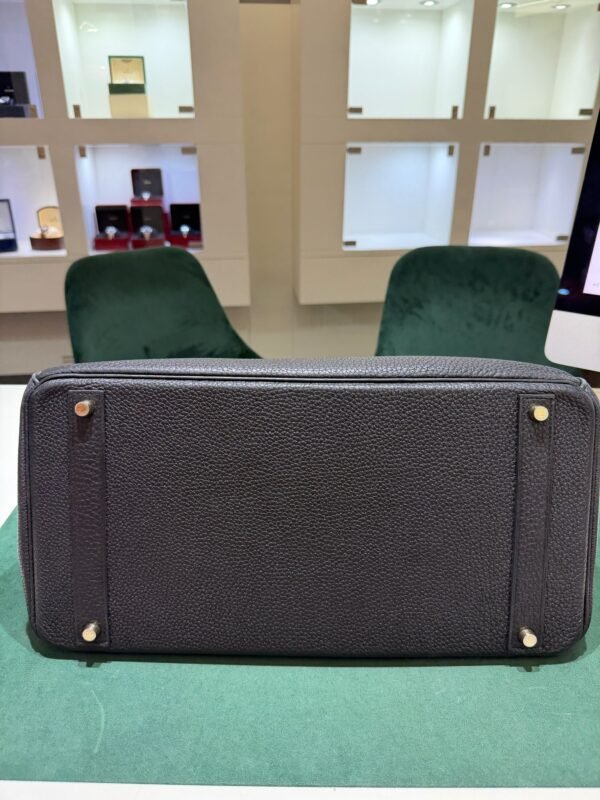 Herm&egrave;s Birkin 40 veau Togo second hand color NOIR ( nero ) hardware dorato con scatola e dustbag