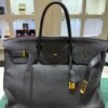 Herm&egrave;s Birkin 40 veau Togo second hand color NOIR ( nero ) hardware dorato con scatola e dustbag