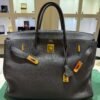 Herm&egrave;s Birkin 40 veau Togo second hand color NOIR ( nero ) hardware dorato con scatola e dustbag